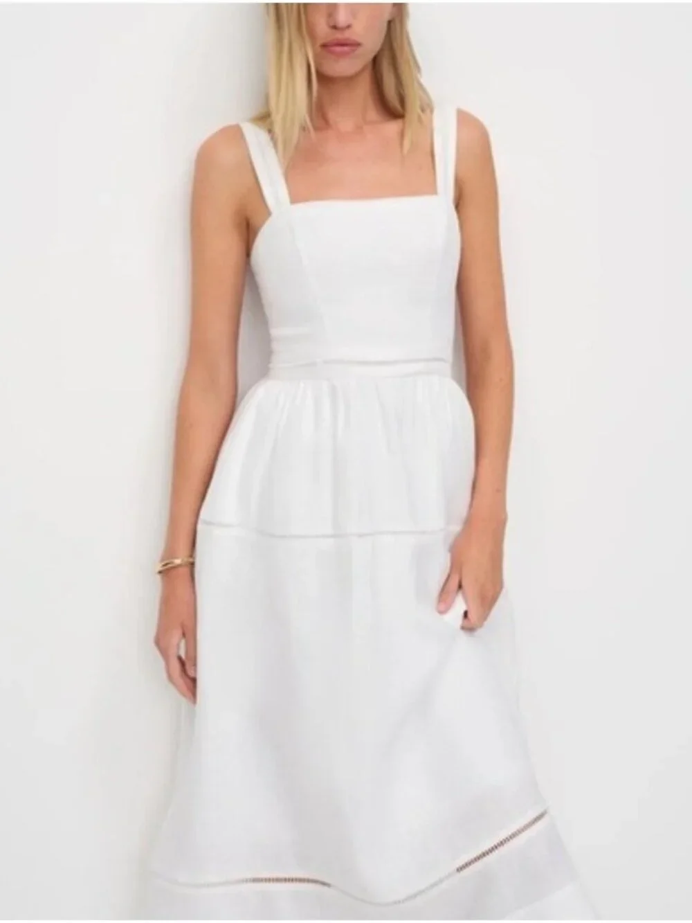 reformation everett linen dress poshmark Reformation Everett Linen Dress White